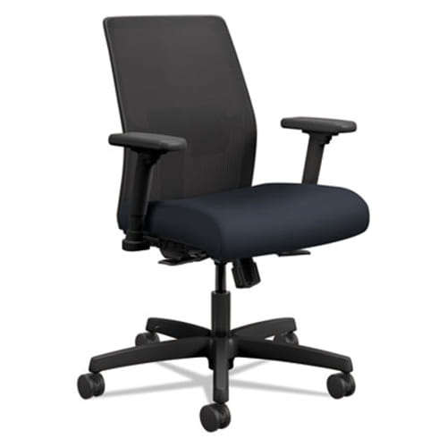 HON Ignition 2.0 Chair - Navy Fabric Seat - Black Mesh Back - Black Frame - Navy