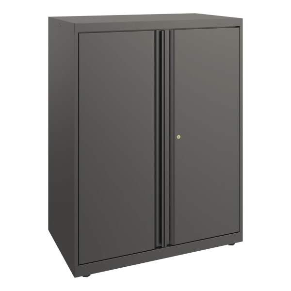 HON Flagship HFMSC183930RWB Storage Cabinet - 30" x 39" - Lockable, Leveling Glide, Removable Lock, Key Lock, Modular - Charcoal