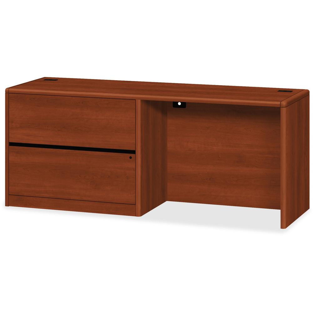 HON 10700 H10748L Credenza - 72" x 24" x 29.5"Left Side - Waterfall Edge