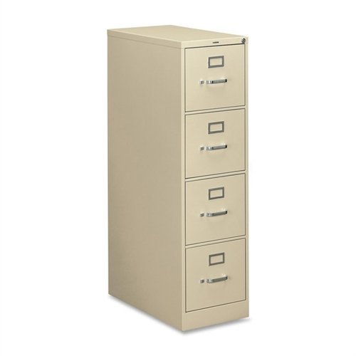HON 310 H314 File Cabinet - 15" x 26.5" x 52" - 4 Drawer(s) - Finish: Putty