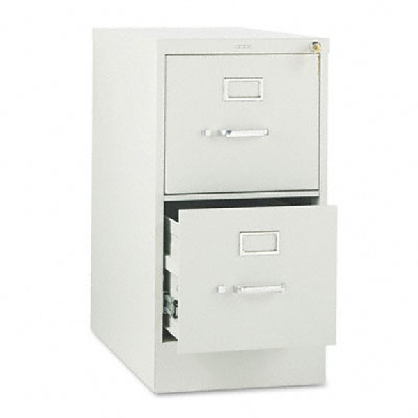 HON 310 H312 File Cabinet - 15" x 26.5" x 29" - 2 Drawer(s) - Finish: Light Gray