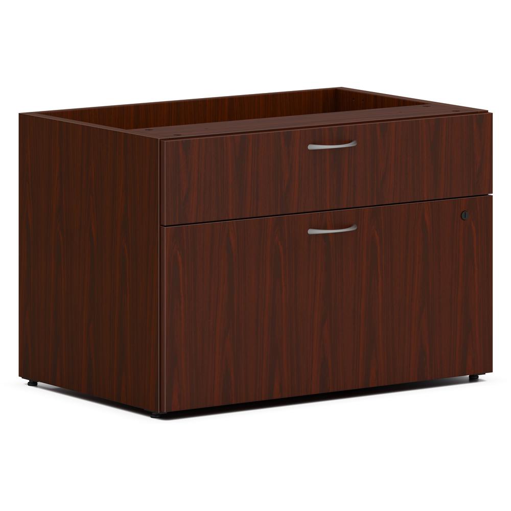 HON Mod Low Personal Credenza | 2 Drawers | 30"W | Traditional Mahogany Finish - 30" x 20" x 21" - 2 x Storage, File Drawer(s) -