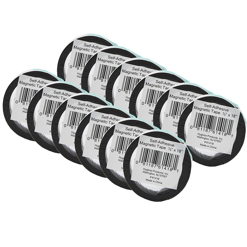 Magnetic Tape, 0.5" x 18", 24 Rolls
