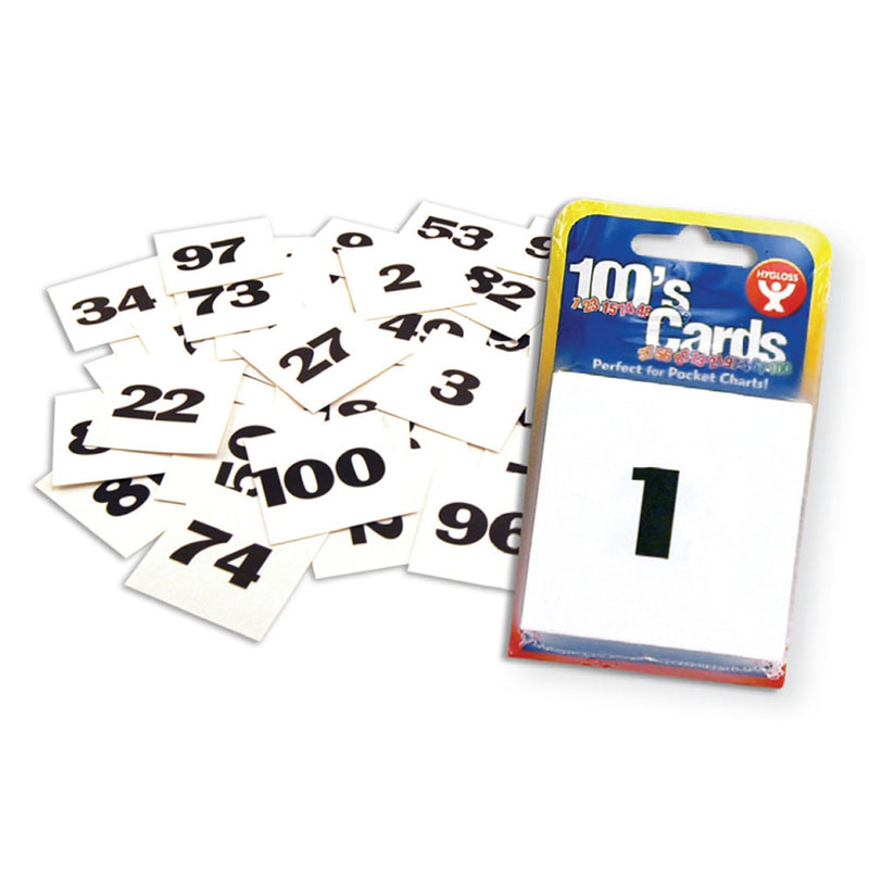 Pocket Chart Number Cards, 2" x 2"
