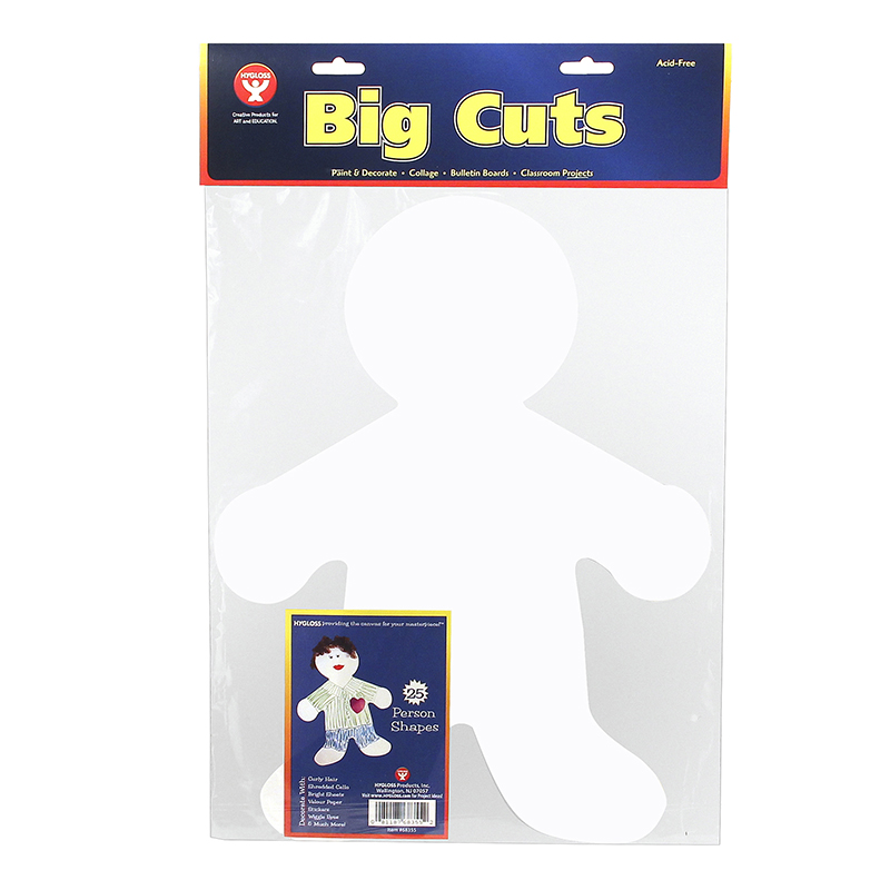 16" Me Kid Big Cut-Outs Paper Shape, Pack of 25