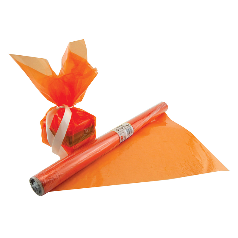 Cello-Wrap Roll, Orange, 20" x 12-1/2'