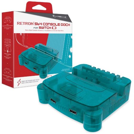 Hyperkin M07390-TQ Turquoise Retron S64 Console Dock For