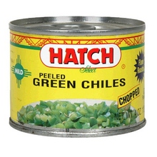 Hatch Farms Peeled Chopped Green Chiles Mild (24x4 Oz)