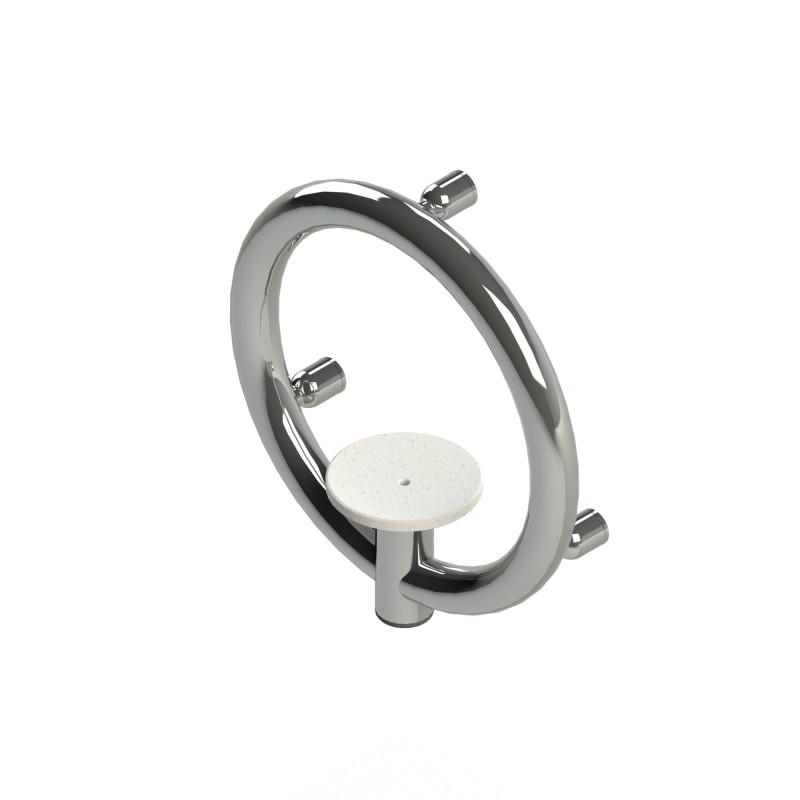 Invisia Soap Dish with Integrated Support Rail, Bright Polished Chrome