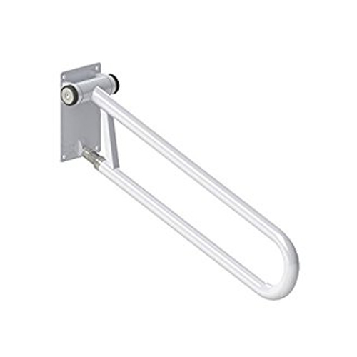 P.T. Rail, Angled, 32"/81cm, White Adjustable Folding Grab Bar