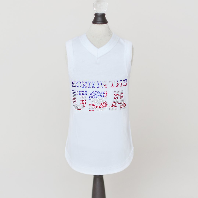 Born in the USA - Large White (Tank Top)