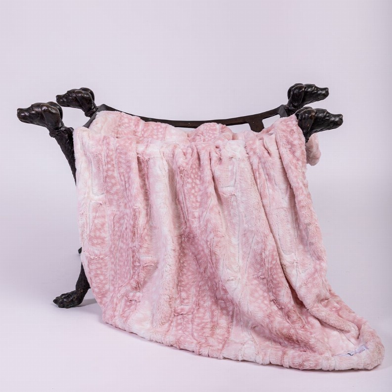 Cashmere Dog Blanket - Small Pink Fawn