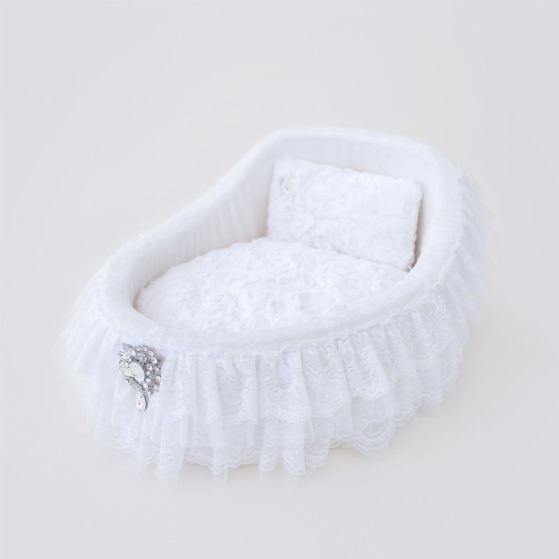 Crib Dog Bed - One Size Snow White