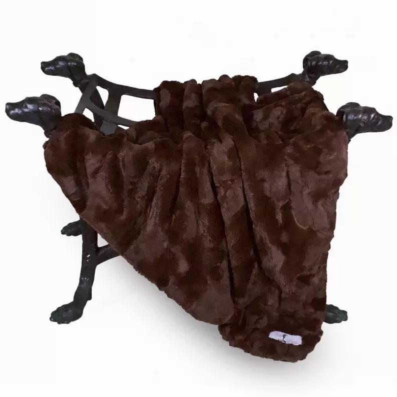 Luxe Dog Blanket - Small Chocolate