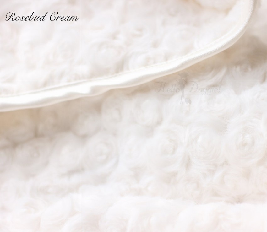 Rosebud Dog Blanket - Small Cream