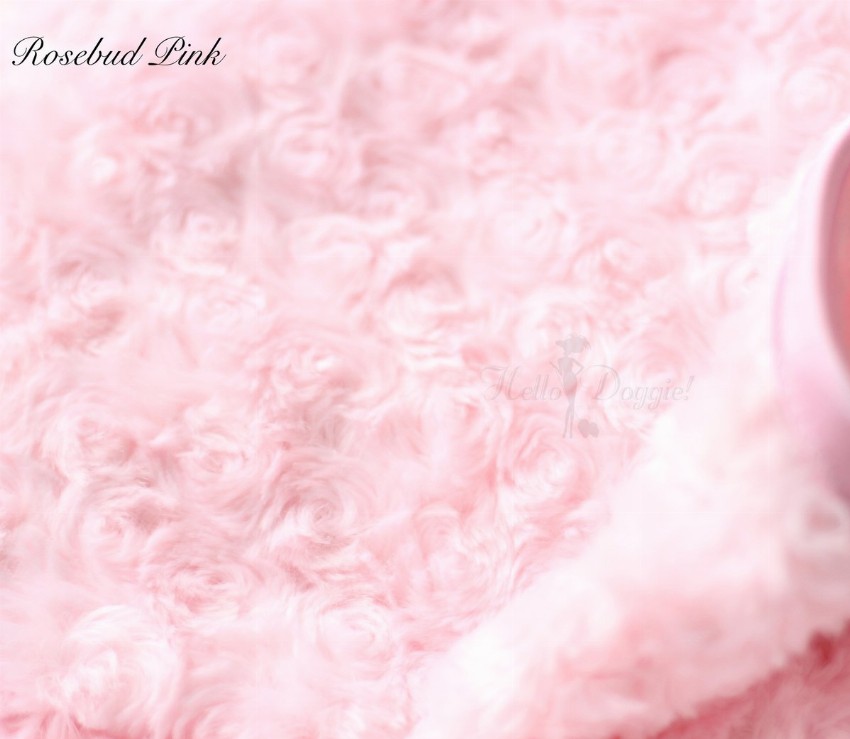 Rosebud Dog Blanket - Small Pink