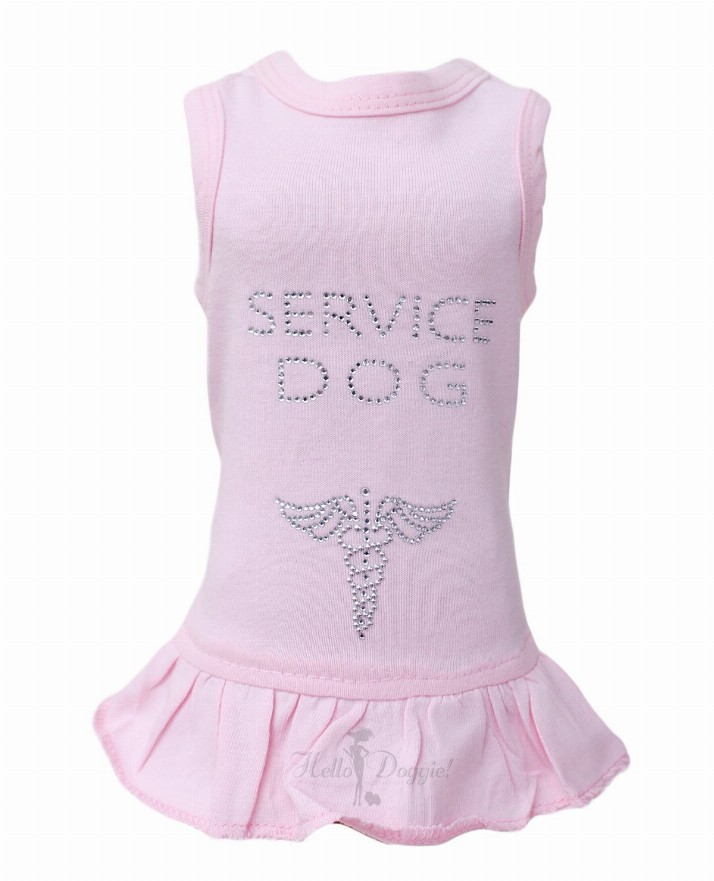 Service Dog Dress - Small Pink