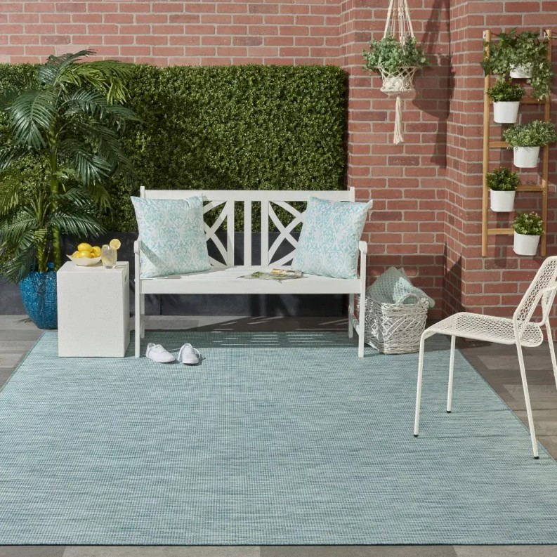 Nourison Solid Indoor/outdoor rug