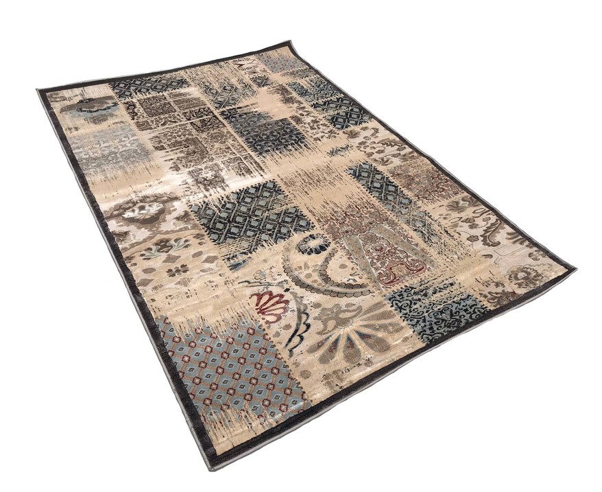 Vintage Abstract Silky Glam  Rug