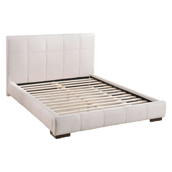 67.7" X 88.6" X 3.3" Queen White Amelie Bed