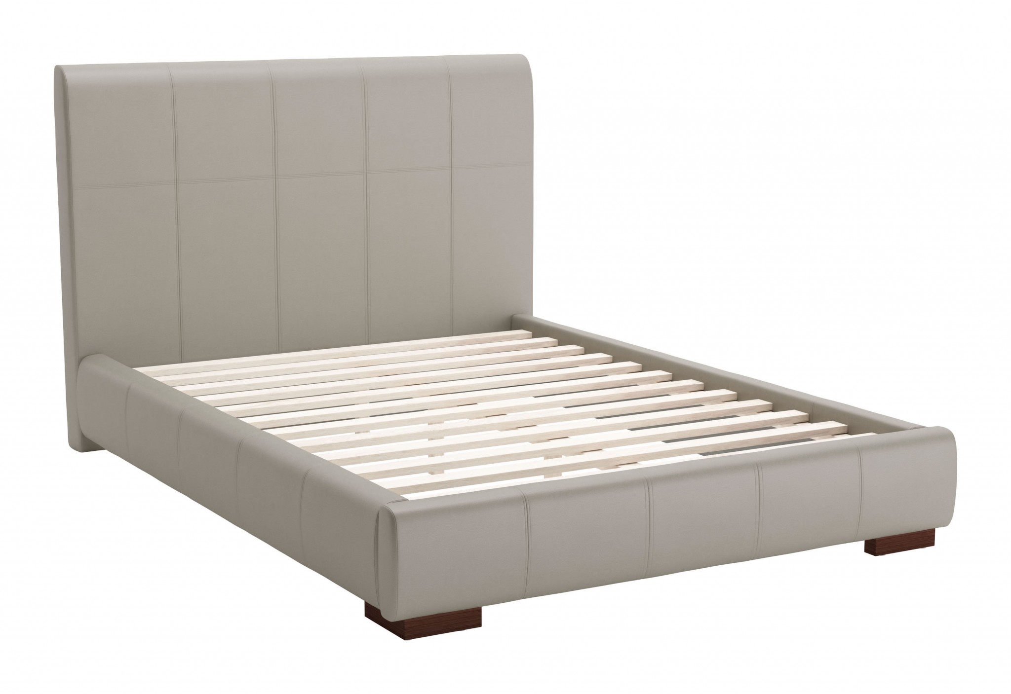 62.2" x 83.9" x 43.5" Gray, Leatherette, Plywood, MDF, Full Bed