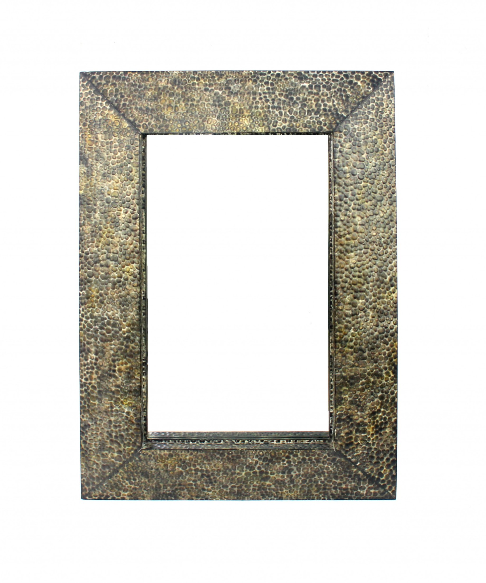 34" x 48" x 4" Bronze, Gravel-Like, Mosaic Frame - Dressing Mirror