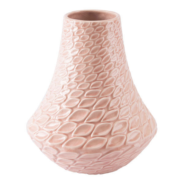 11.4" X 11.4" X 13.6" Pretty Pink Tall Vase