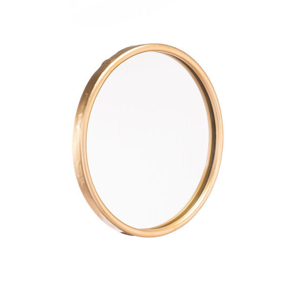 12" X 1" X 12" Small Simple Gold Mirror