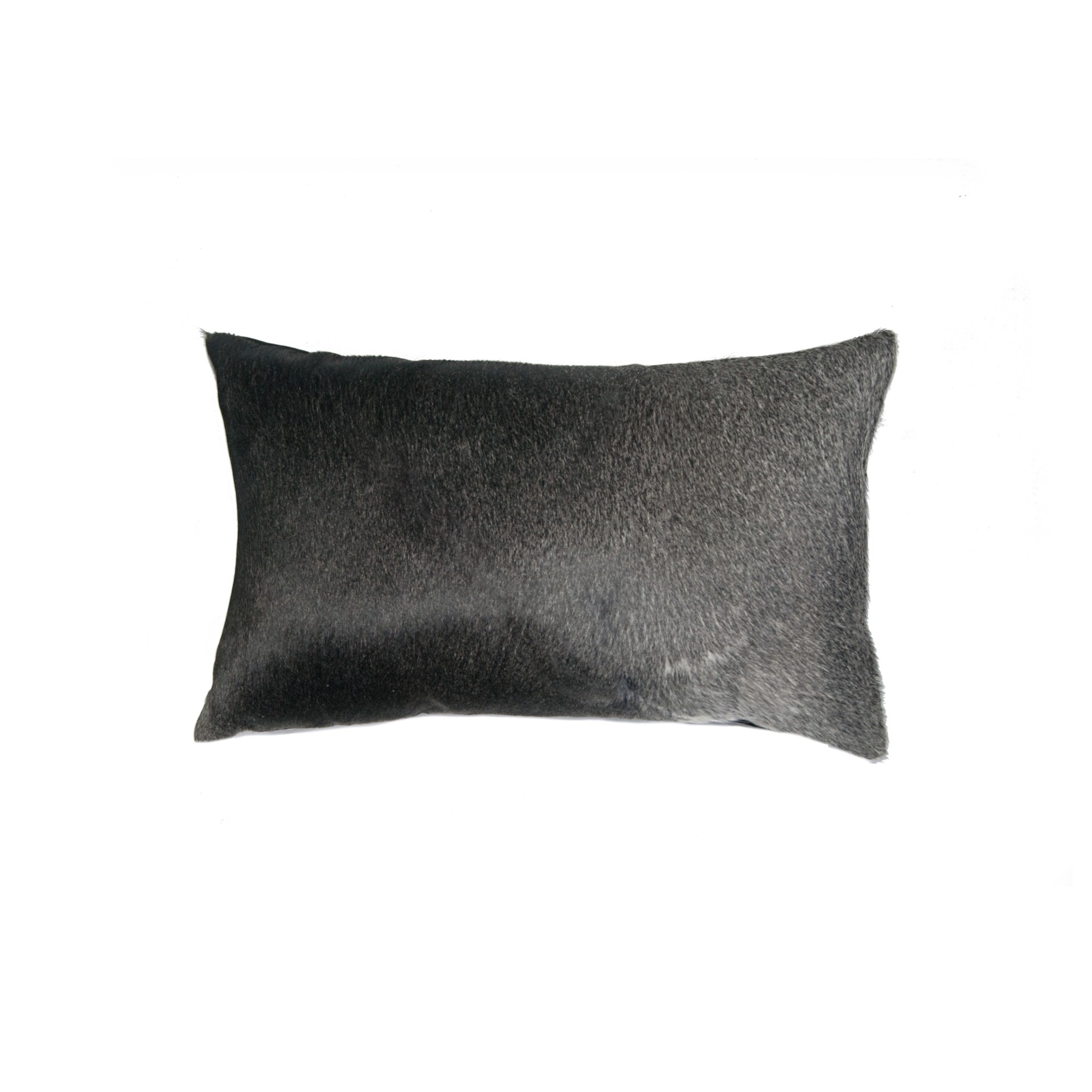 12" x 20" x 5" Gray And White Cowhide - Pillow