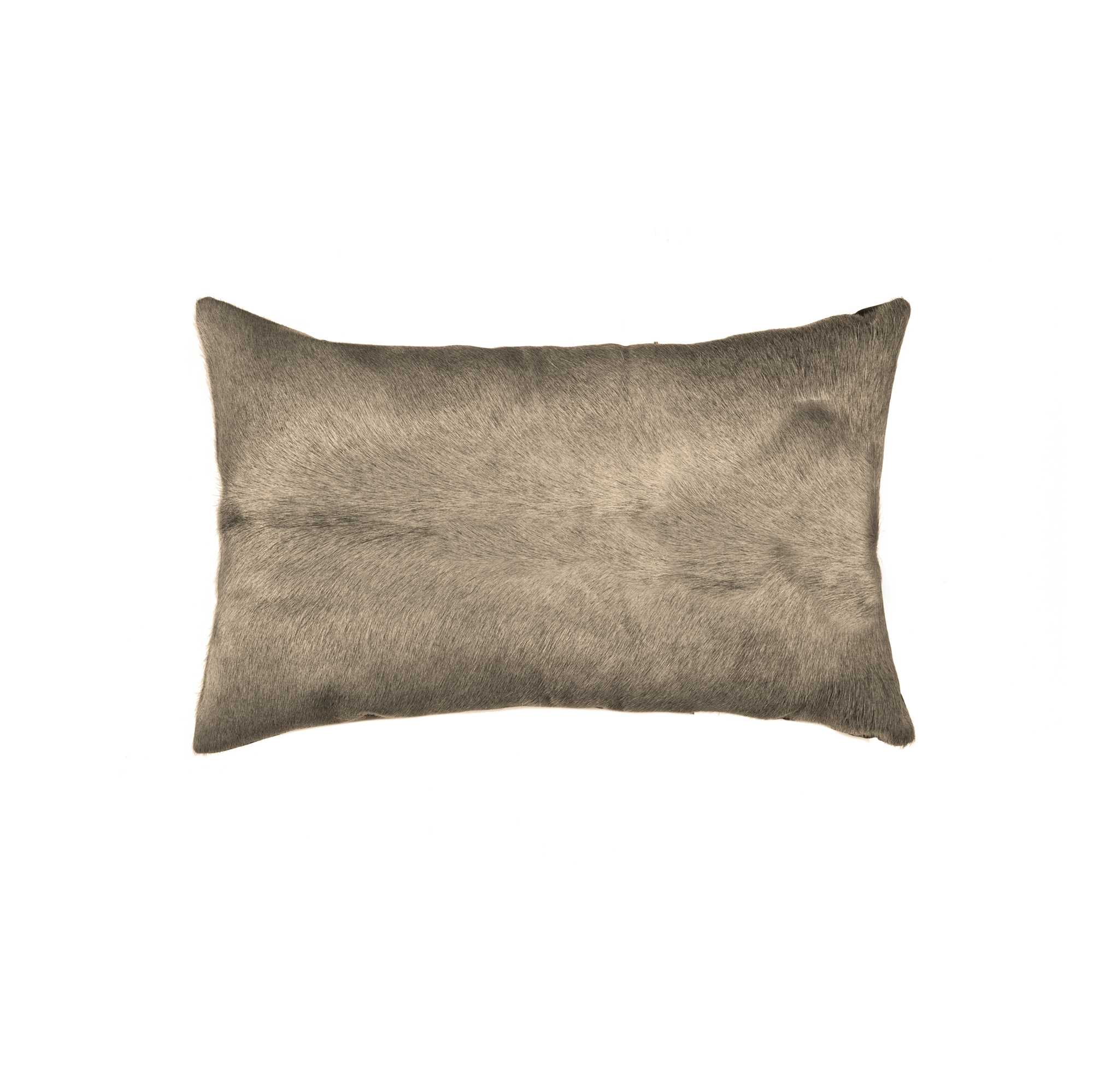 12" x 20" x 5" Taupe Cowhide - Pillow