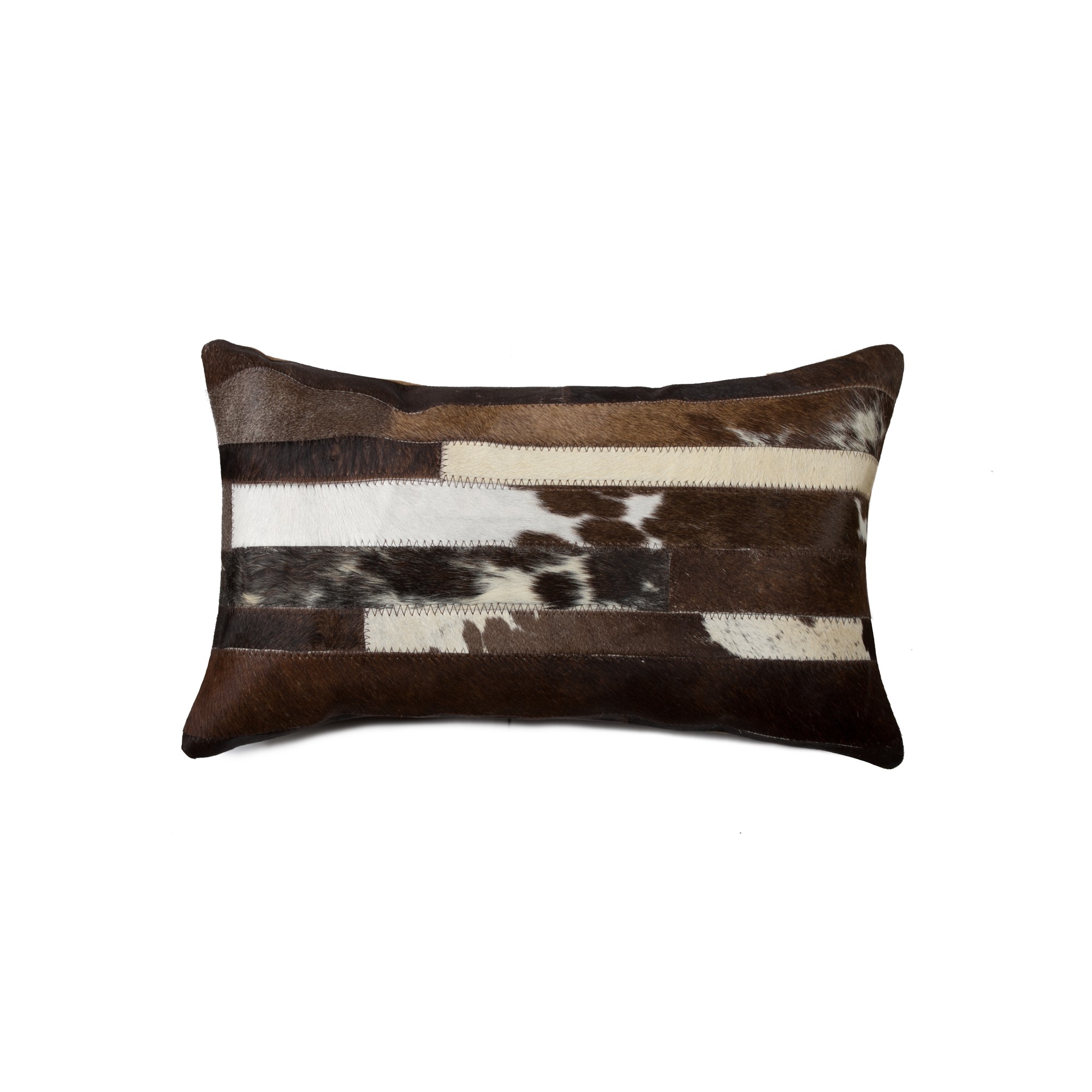 12" x 20" x 5" Chocolate And White - Pillow
