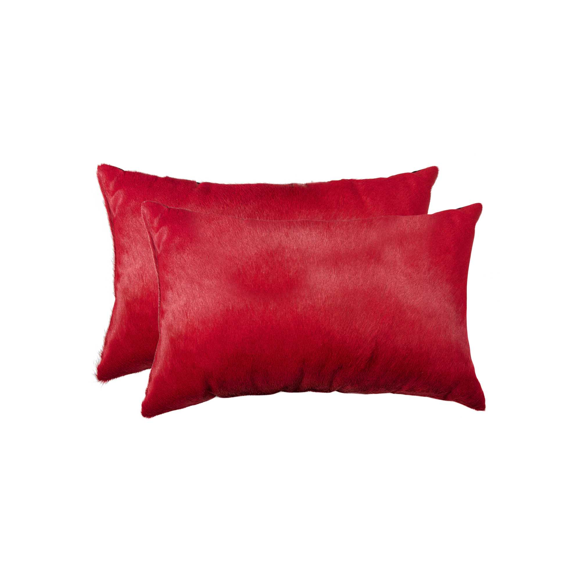 12" x 20" x 5" Wine, Cowhide - Pillow 2-Pack