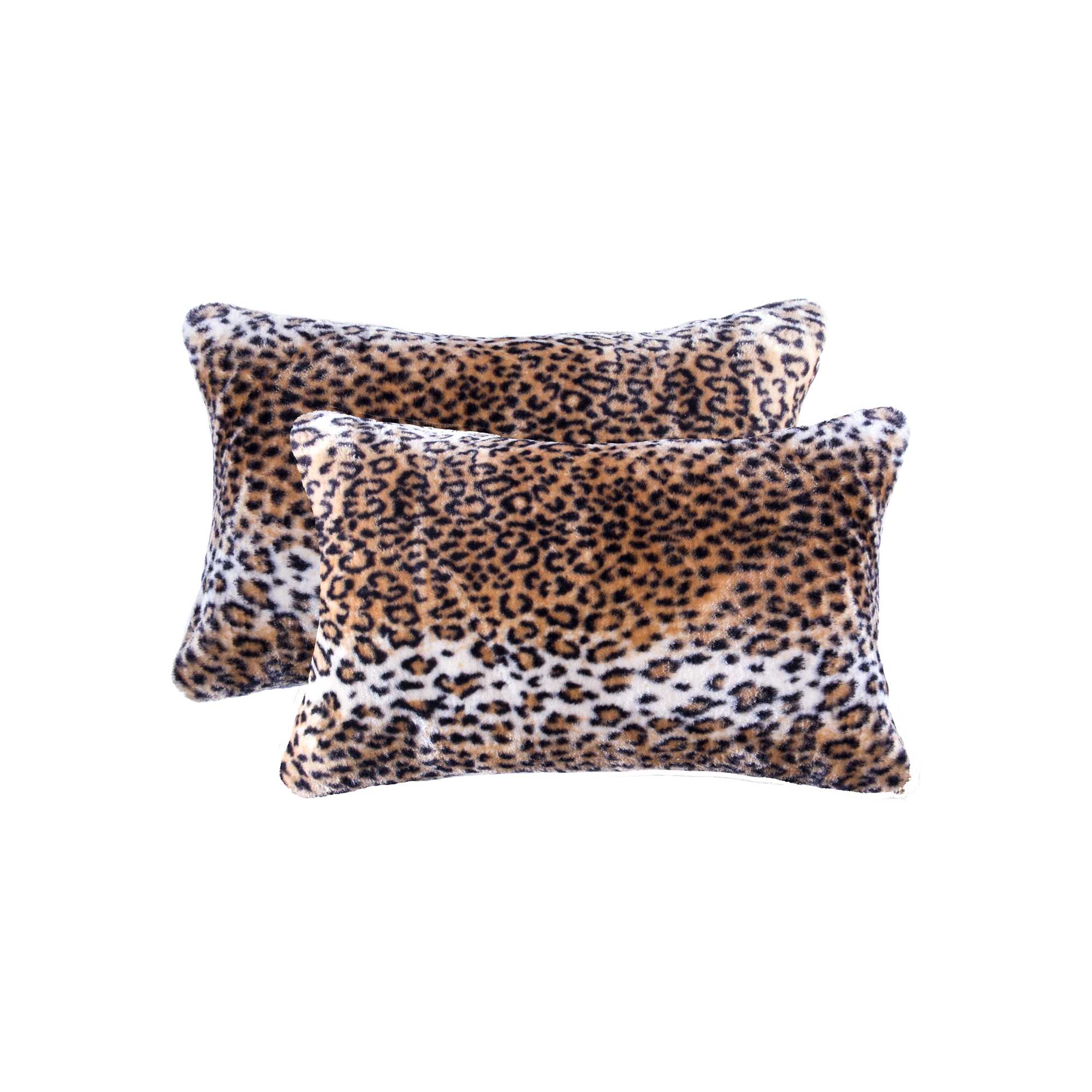 12" x 20" x 5" Leopard Faux - Pillow 2-Pack