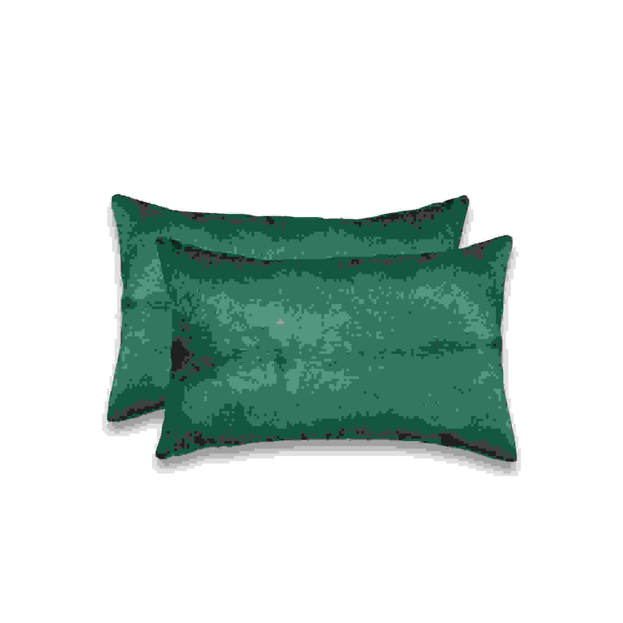12" x 20" x 5" Verde, Cowhide - Pillow 2-Pack