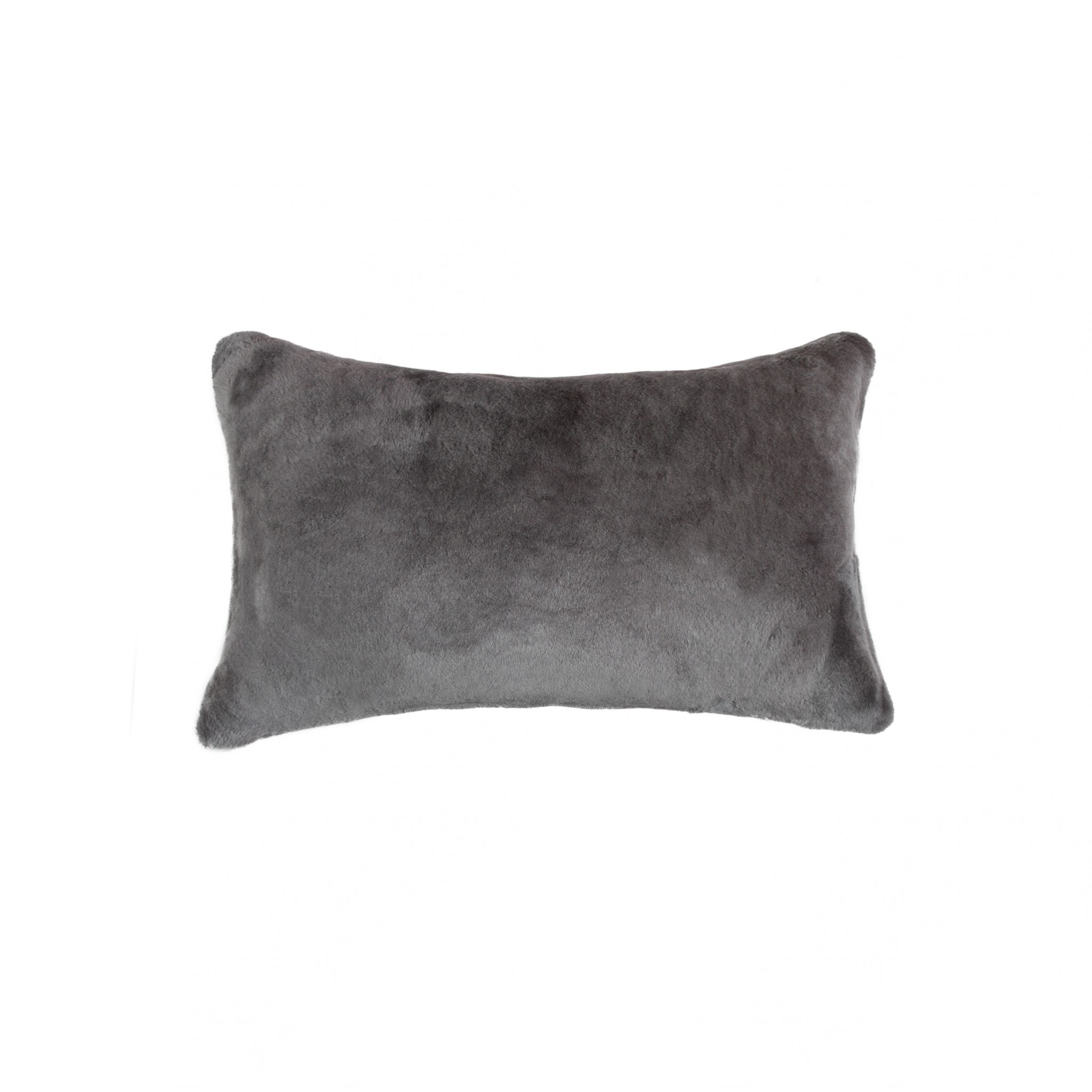 12" x 20" x 5" Grey Sheepskin - Pillow