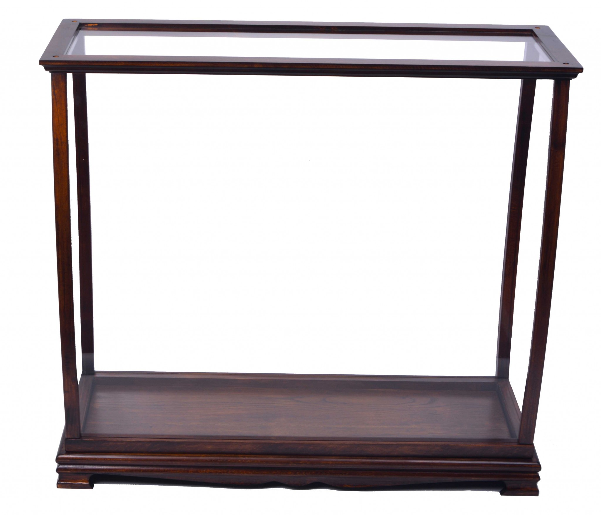 13" x 34" x 31.5" Classic Brown, For Midsize Tall Ship - Display Case