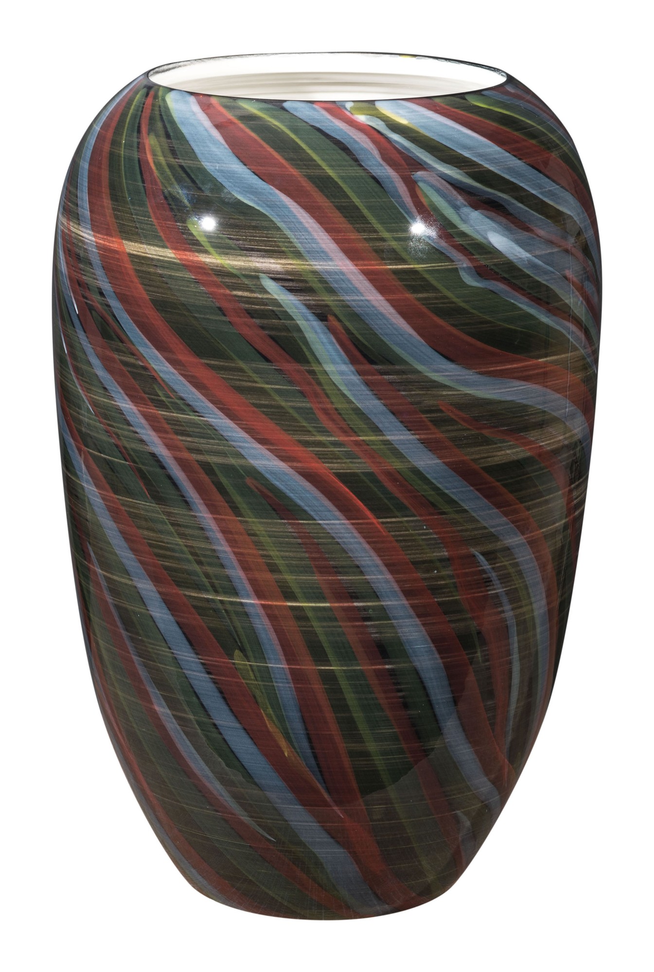 10.2" x 10.2" x 15.4" Multicolor, Ceramic, Large Vase