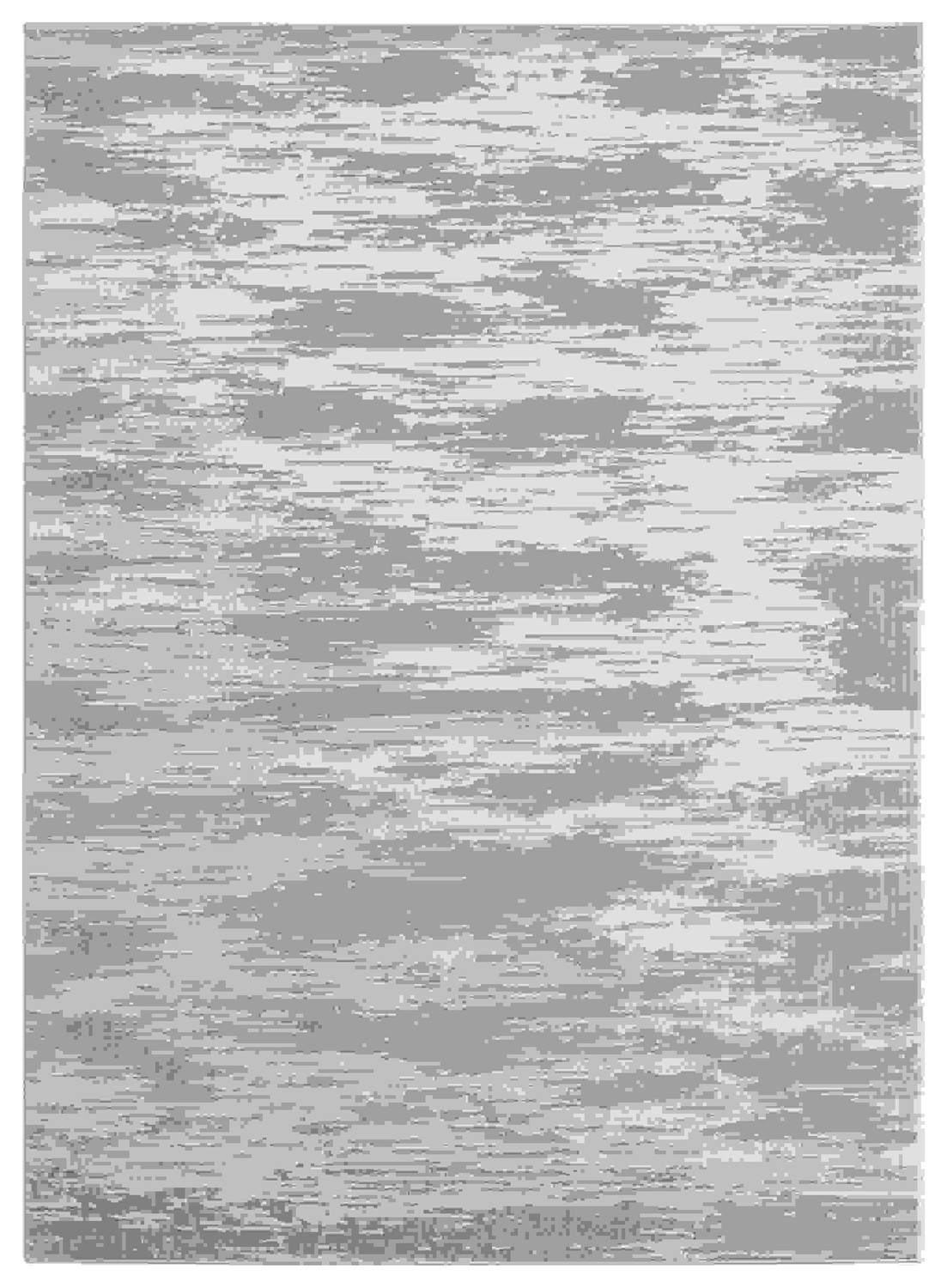 118" x 158" Silver Polyester / Olefin Oversize Rug