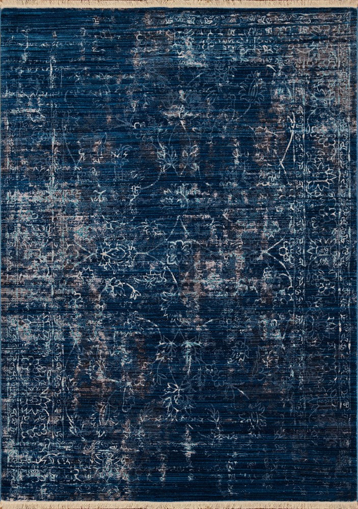 116" x 158" Midnight Blue Polyester Rug