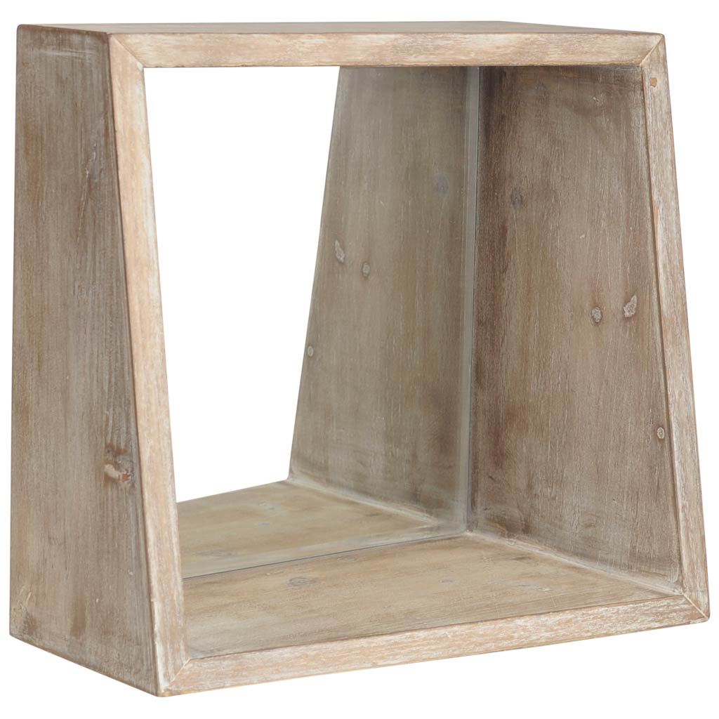 Brown Wood Mirror Box