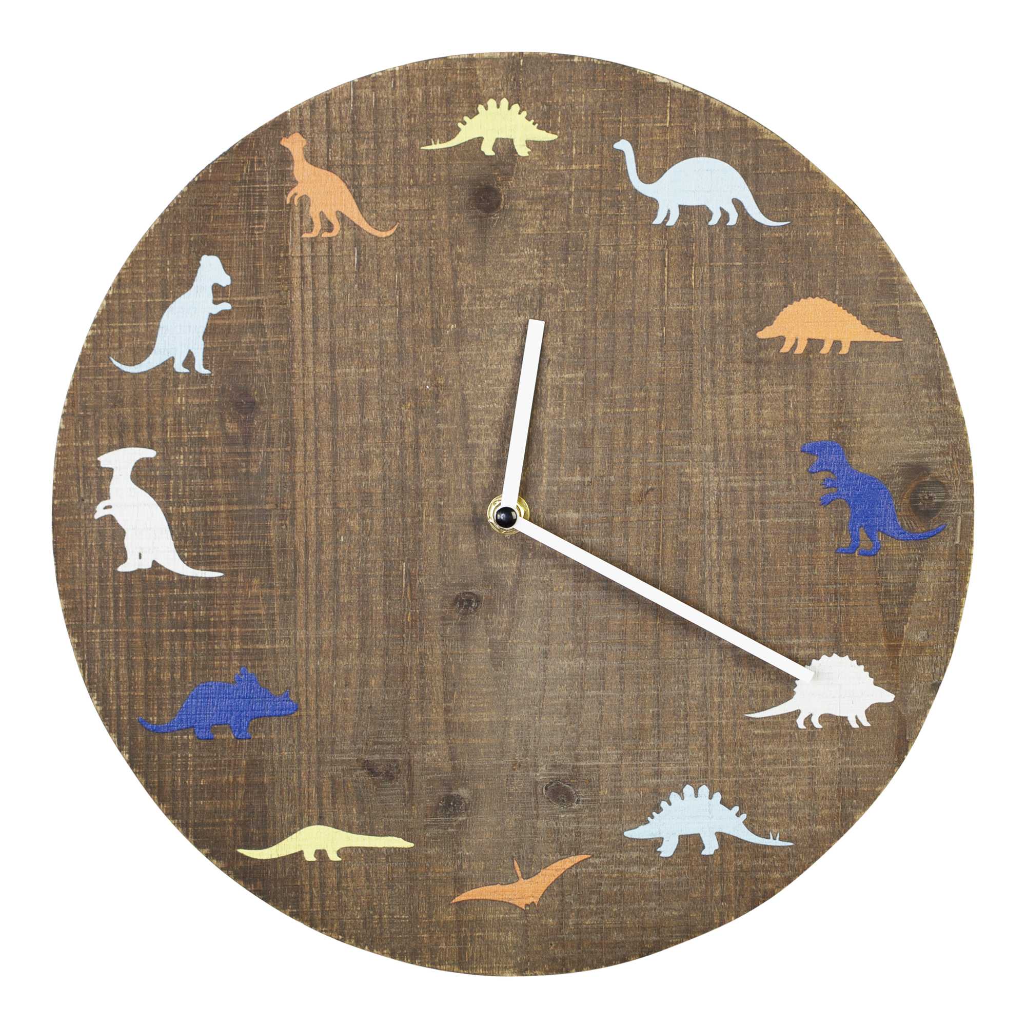 12" Round Dinosaur Theme Wall Clock