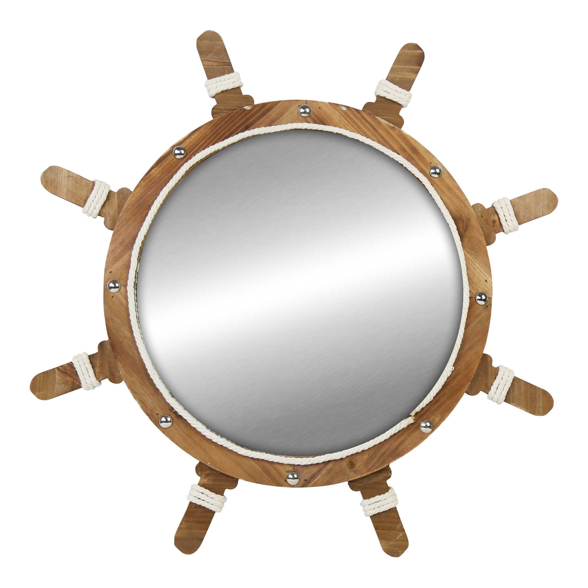 Ship Wheel Wall Mirror