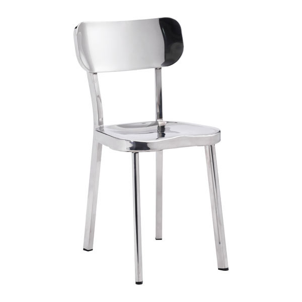 15.6" X 17.3" X 30.9" 2 Pcs Stainless Steel Chair