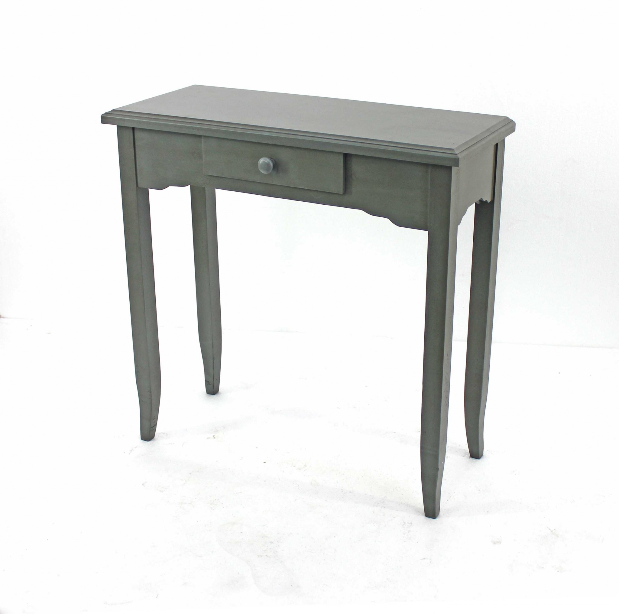 12" x 30" x 30" Gray, 1 Drawer, Minimalist - Console Table