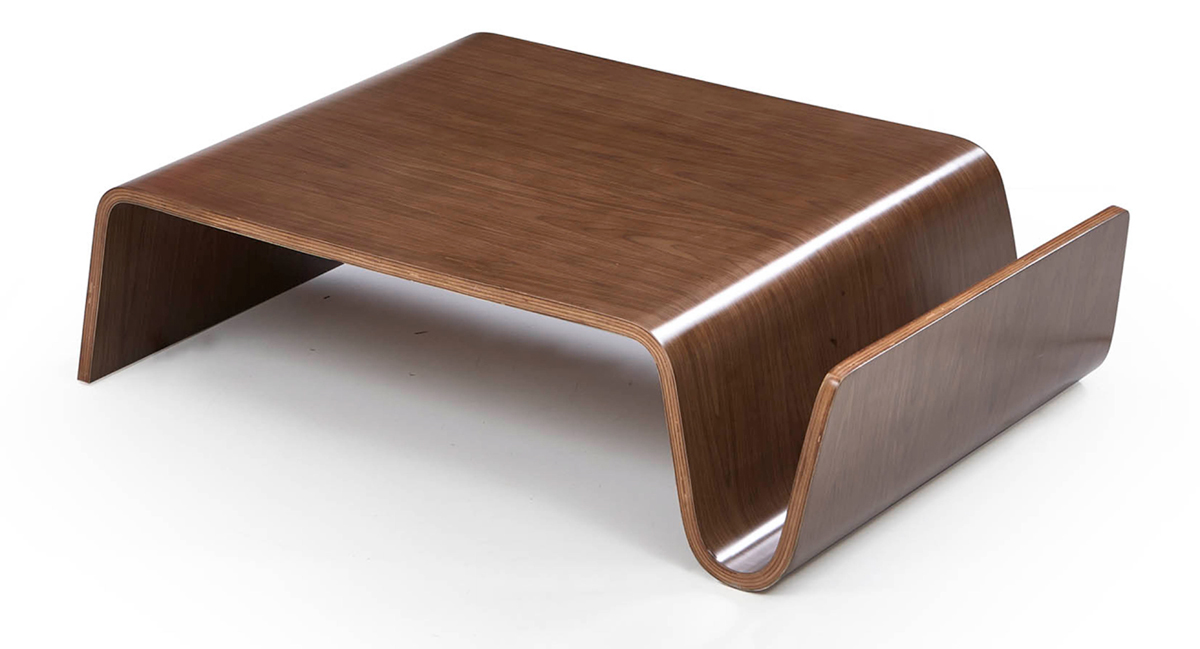 11" Walnut Plywood Coffee Table