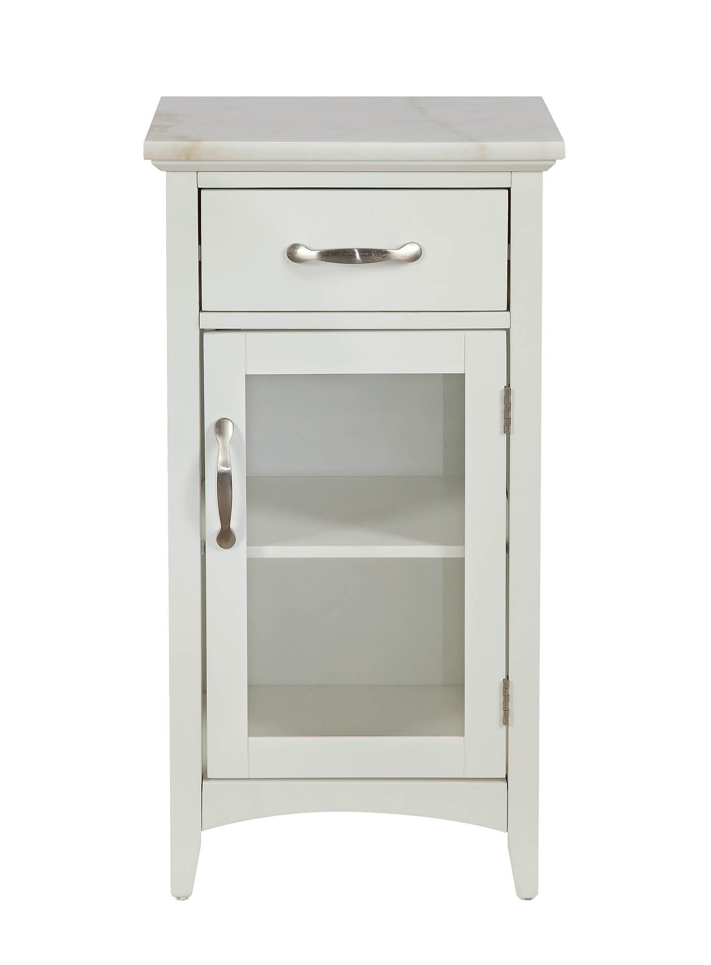 16" X 13" X 30" White Classy Cabinet