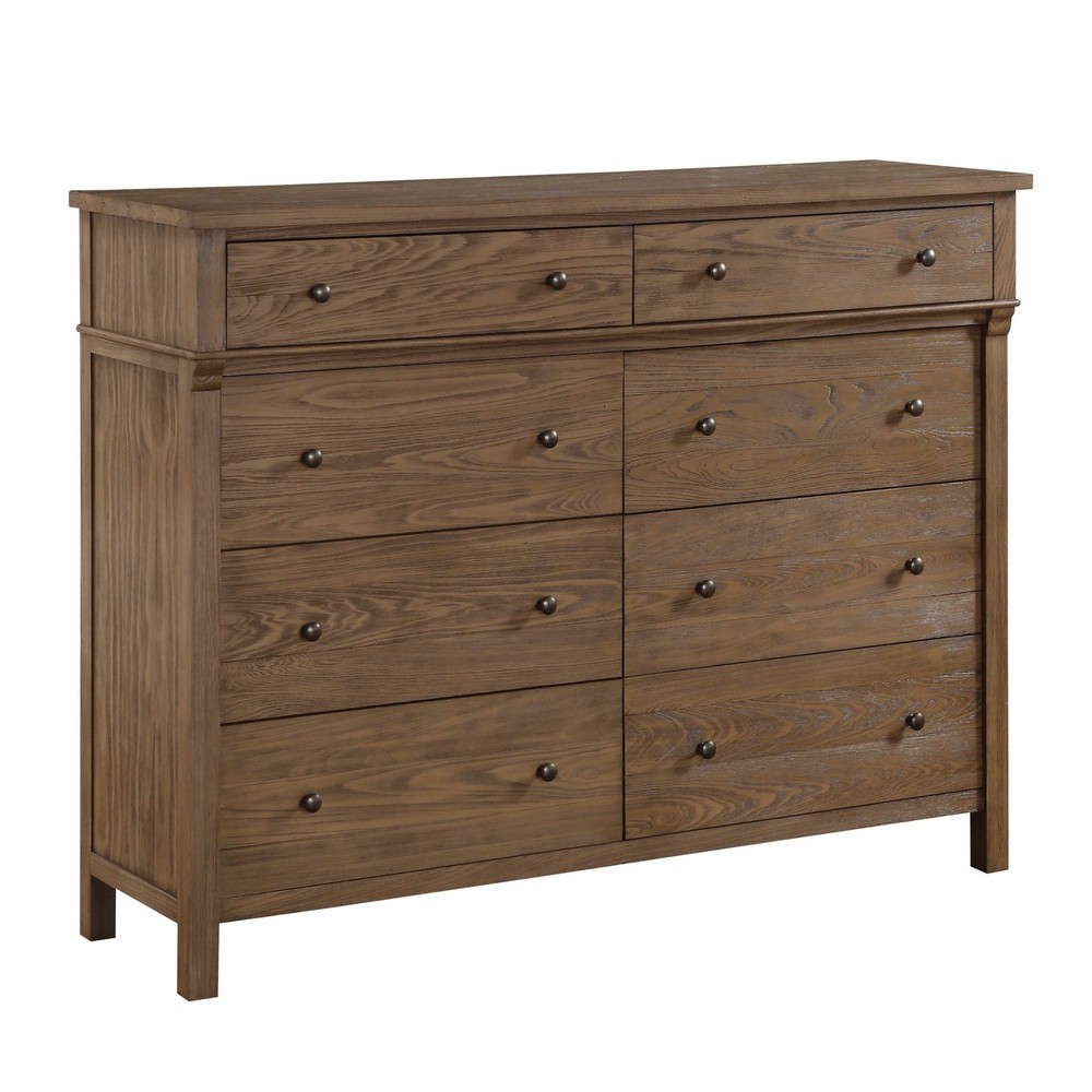 18" X 58" X 44" Reclaimed Oak Wood Dresser