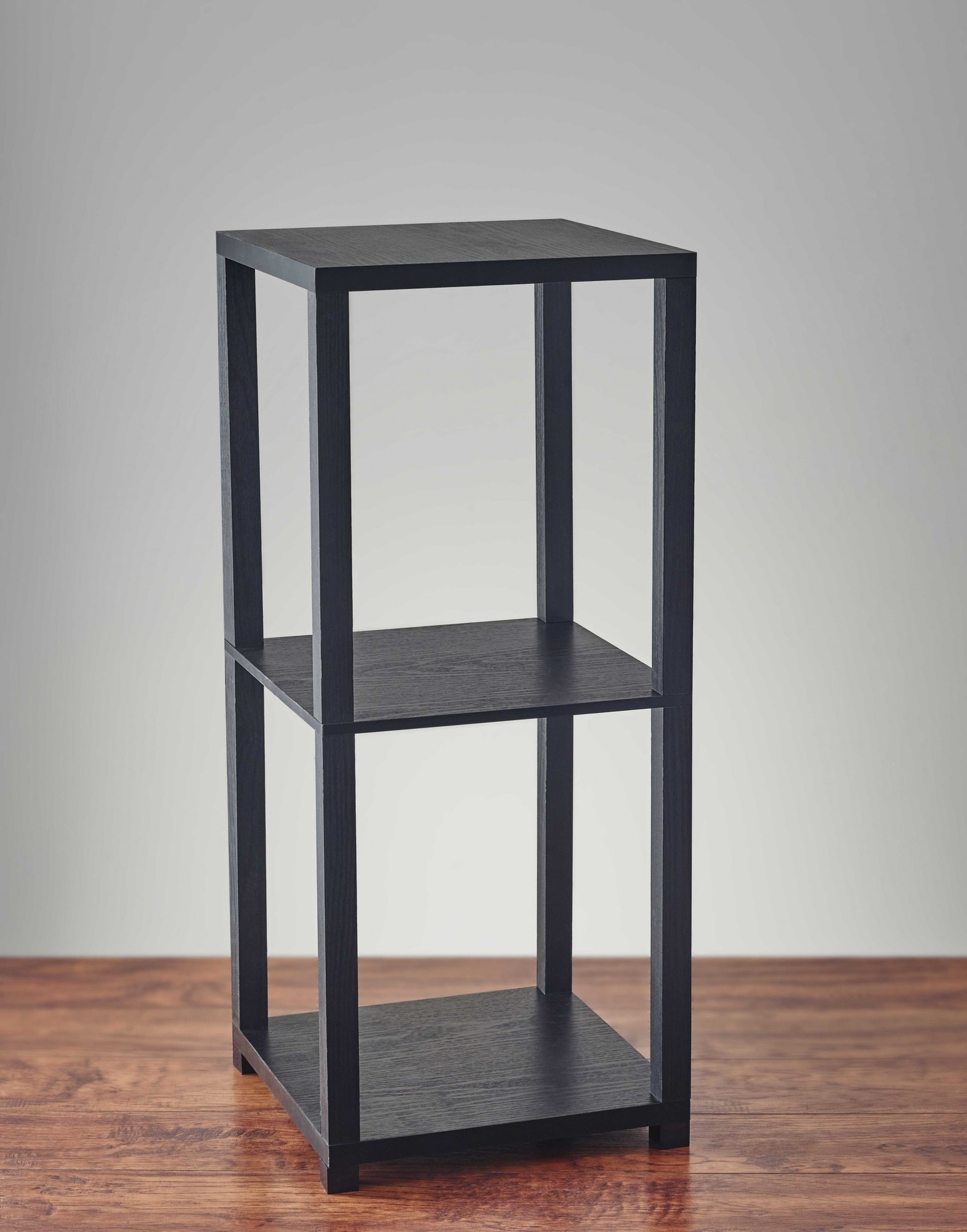 11.5" X 11.5" X 27.75" Black Black wood PVC veneer Short Pedestal