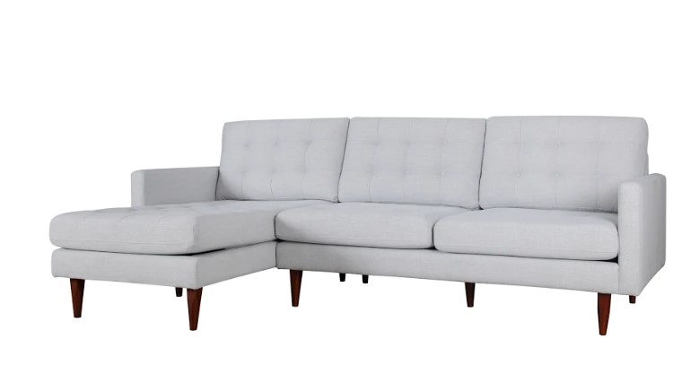 105" X 61" X 38" Beige Polyester Laf Sectional
