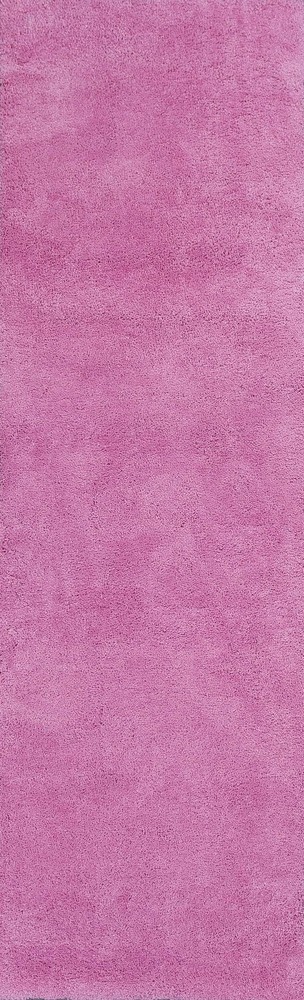 2' x 7' Runner Polyester Hot Pink Area Rug